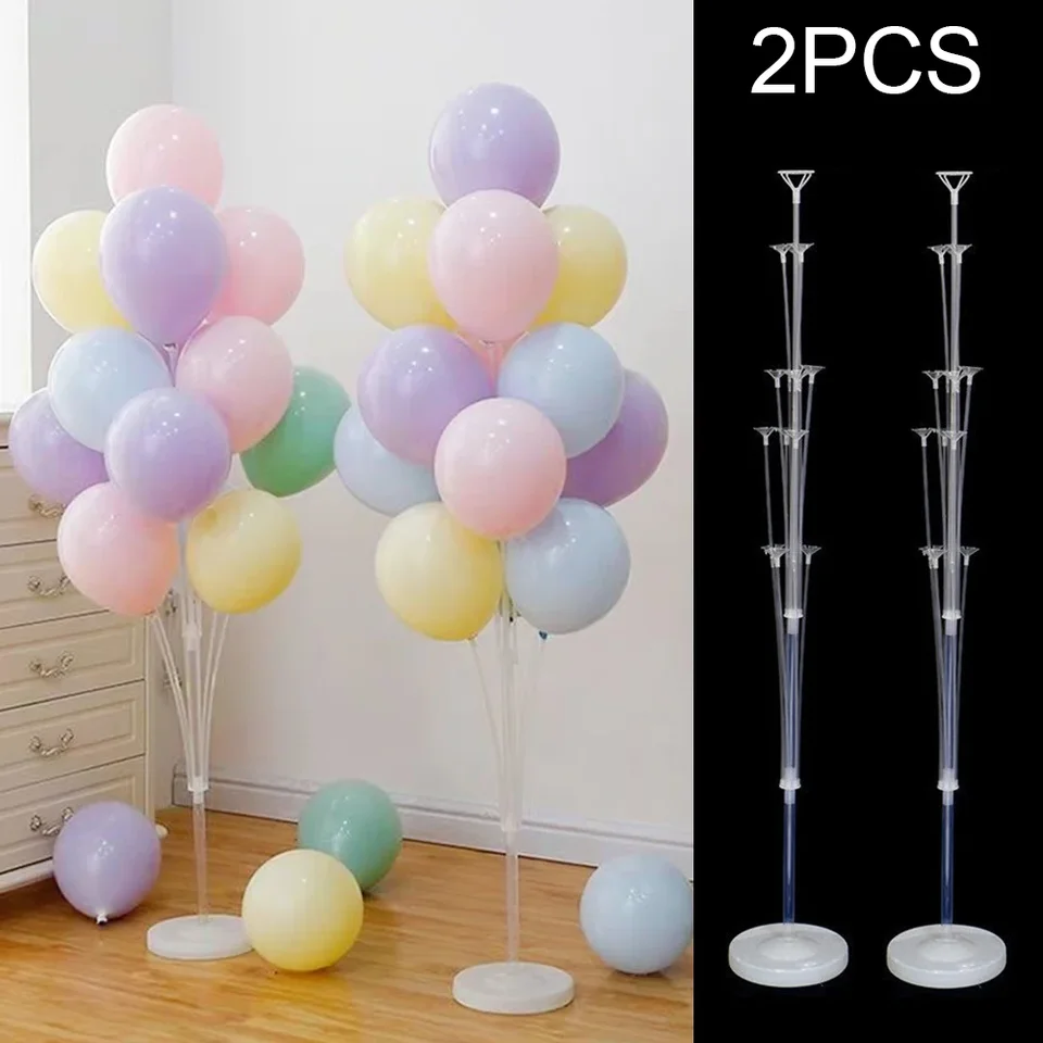 Runto 2 sets Balloon Stand with Base, Balloon Column Stand for Wedding Christmas New Year Birthday Graduation Party Decor, image 4
