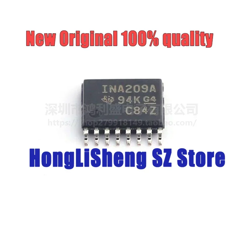 5pcs/lot INA209AIPWR INA209AIPW INA209A INA209 TSSOP16 Chipset 100% New&Original In Stock