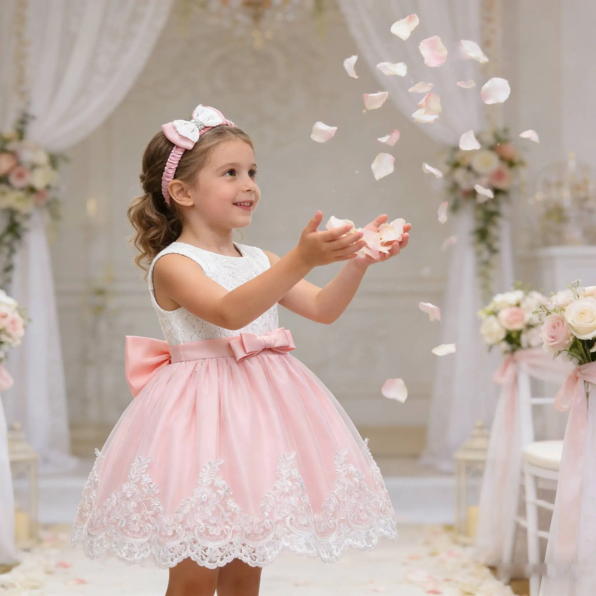 

Нарядное платье для девочек 0-24 месяцев, элегантное платье принцессы для новорожденных, на 1-й день рождения, коллекция 2026 года