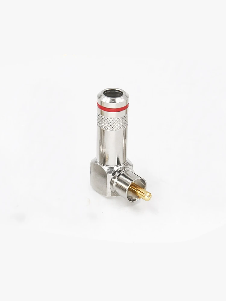 Rca lotus männlicher kopf gebogener lotus stecker hochwertiger lotus männlicher kopf audio und video anschluss