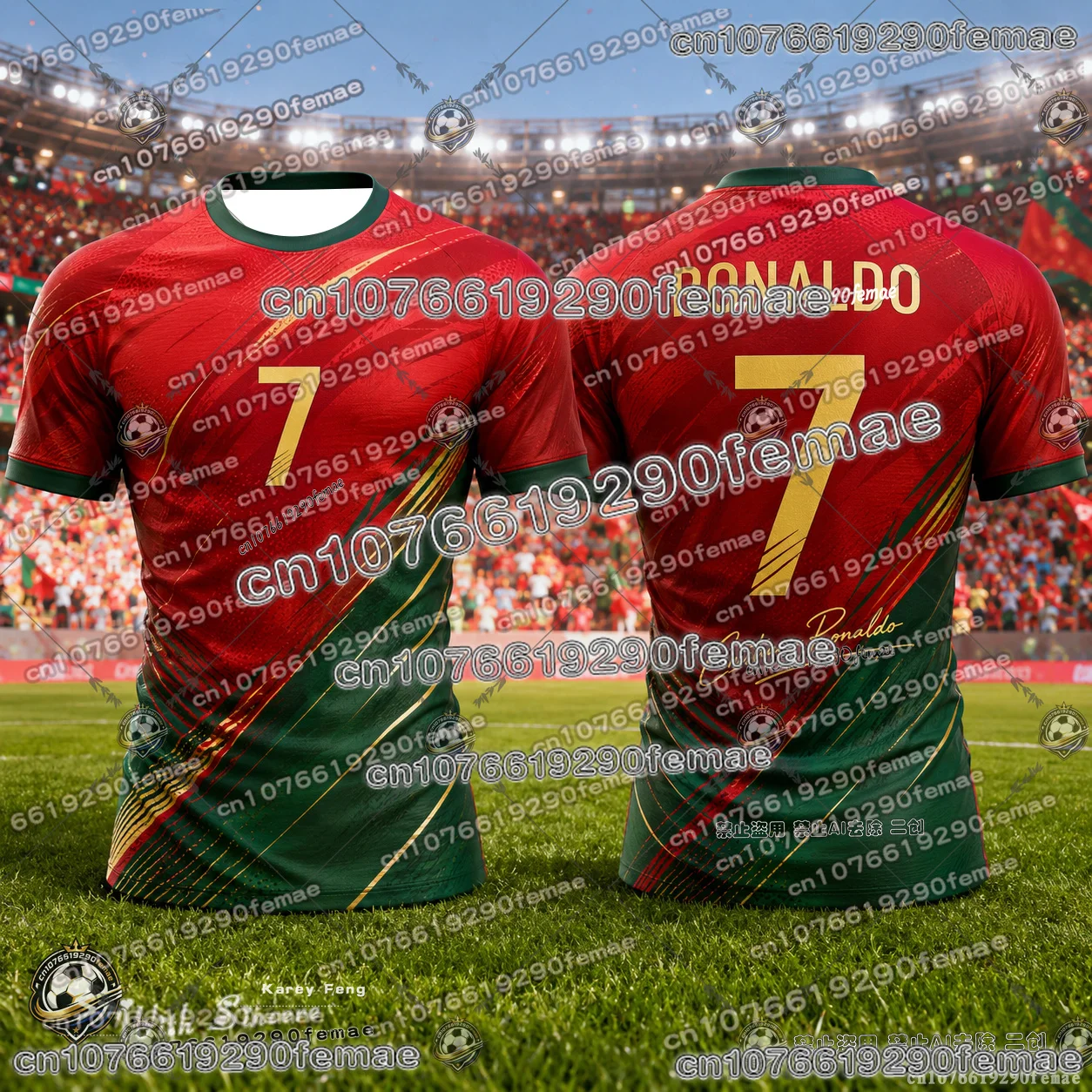 New Arrival Ronaldo No.7 Soccer Fan Shirt Kids Adults High Quality Match Training Breathable Comfortable Football Jersey Top