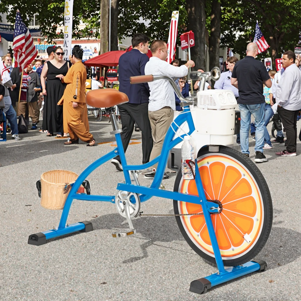 

ATV&UTVEXI2024122098 Beck EXI Pedal Power Steel & Aluminum Alloy Bubble Machine Bike for Party Entertainment Easy to Ride