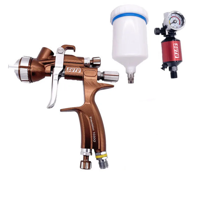 SUTU Spray Gun Water Based Air Spray Gun 1.3MM Nozzle Painting Guns 959G Airbrush High Atomization Industrial Spray Guns