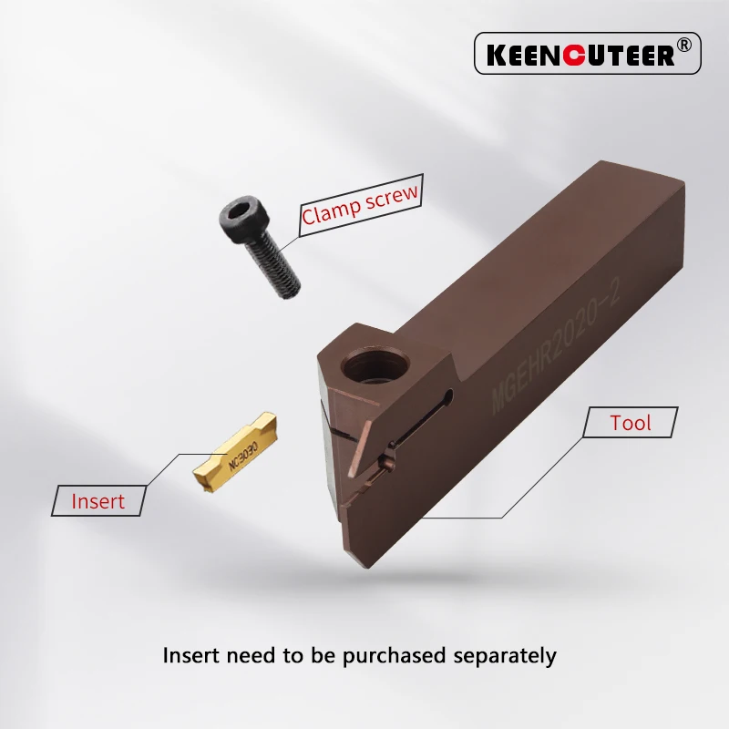 MGEHR1010 MGEHR1212 MGEHR1616 MGEHR2020 MGEHR2525 MGEHR3232 herramienta de torneado de ranurado exterior, cortador de torno de acero con resorte CNC