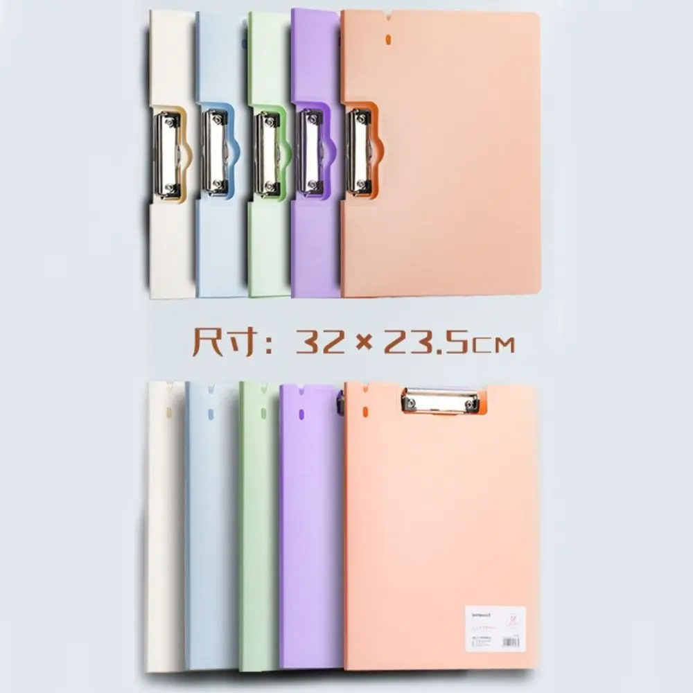 Durable Large Capacity A4 Folder Multifunctional Clamp File Manager Clipboard with Cover Paper Storage