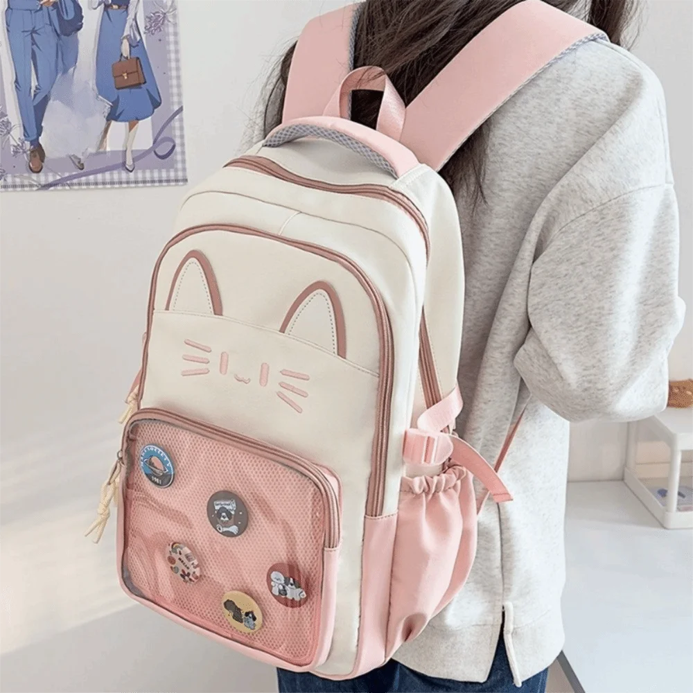 Kawaii Transparent Ita Backpack Large Capacity Dual Shoulder Strap Dual Shoulder Bag DIY Display Rucksack Travel