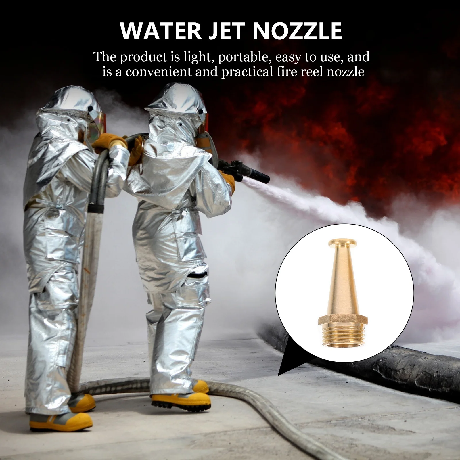 

4pcs 1/2 Inch Fire Reel Nozzle Copper Outer Fitting Garden Irrigation Connector Car Wash Sprayer Fitting Air Nozzle For Hose