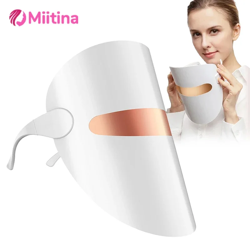 

3 Colors Photon Facial LED Mask Photon Therapy Beauty Mask Skin Rejuvenation Face Lifting Whitening Anti-Wrinkle Beauty SkinCare