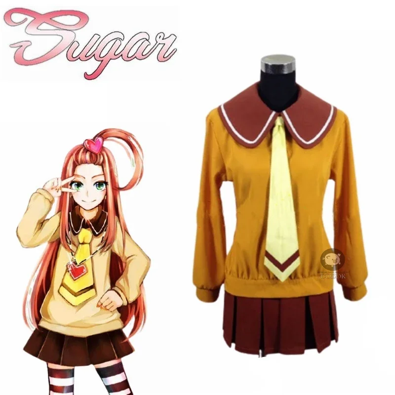 Anime Sugar Sugar Rune Chocolat Meilleure/Chocolat Kato Uniform Cosplay Costume Dress Halloween Christmas Costumes for Women