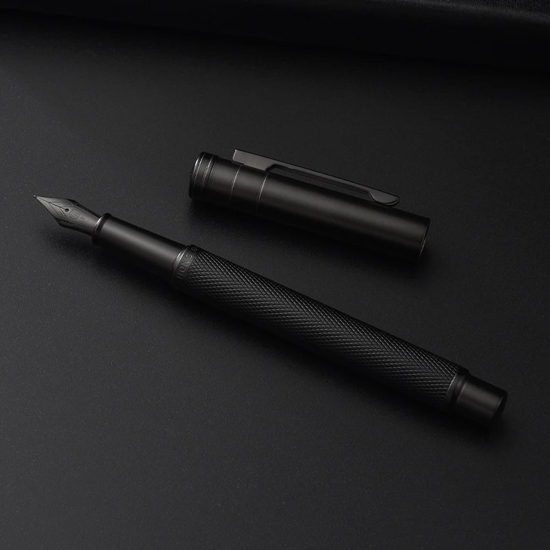 HongdianTitanium Black Forest 1850 pen calligraphy students special business office high-grade men women retro elbow pen gift