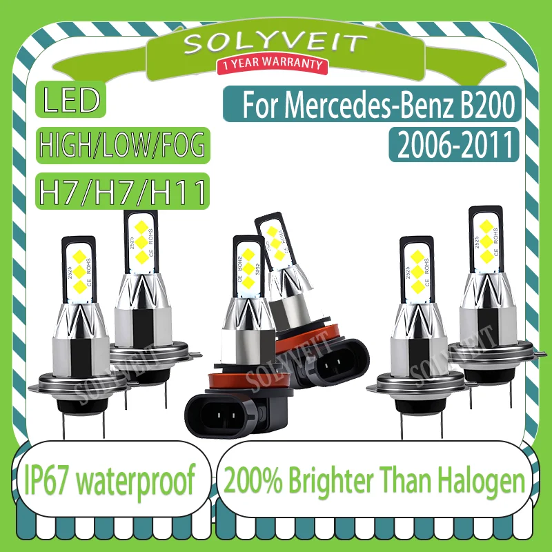 

Quick Start 50,000 Hour Durability IP67 H7 H7 H11 LED Headlight foglight For Mercedes-Benz B200 2006 2007 2008 2009 2010 2011