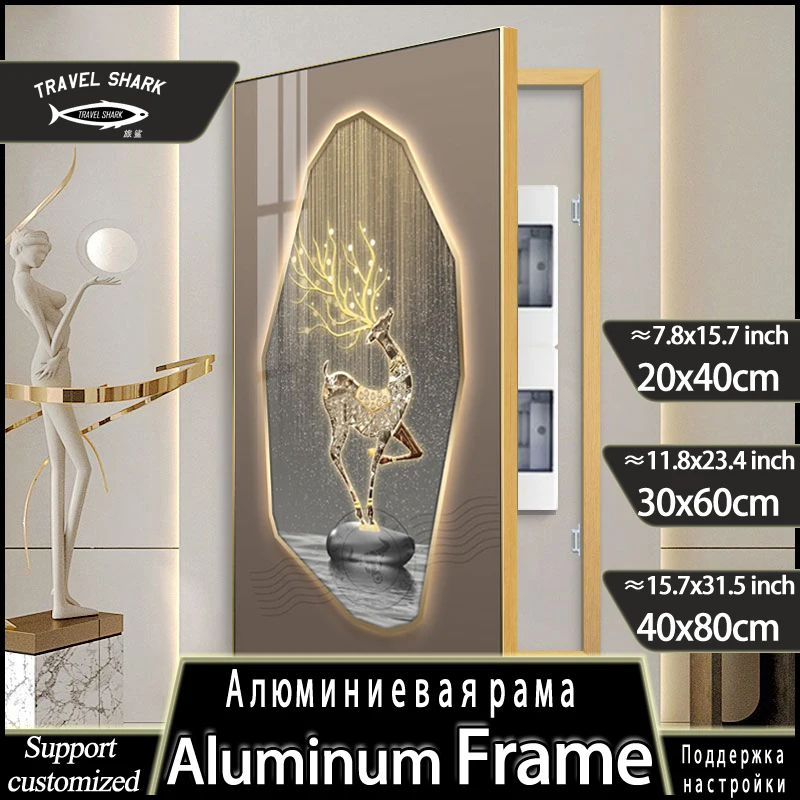 

Декоративная подвесная картина в скандинавском стиле, коробка для электрического счетчика, настенные художественные постеры, фотографии, дизайн ресторана с рамкой, бесплатный удар