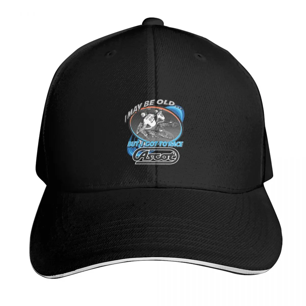 ASCOT I may be OLD but I raced it Classic T-Shirt Baseball Cap Hat Man Luxury Dropshipping hiking hat foam party Hat Girl Men's
