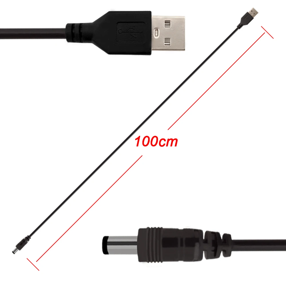 USB To DC Interface 100CM Connection Cable MCU Power Controller Connector Applicable SP110E SP105E SP107E SP108E