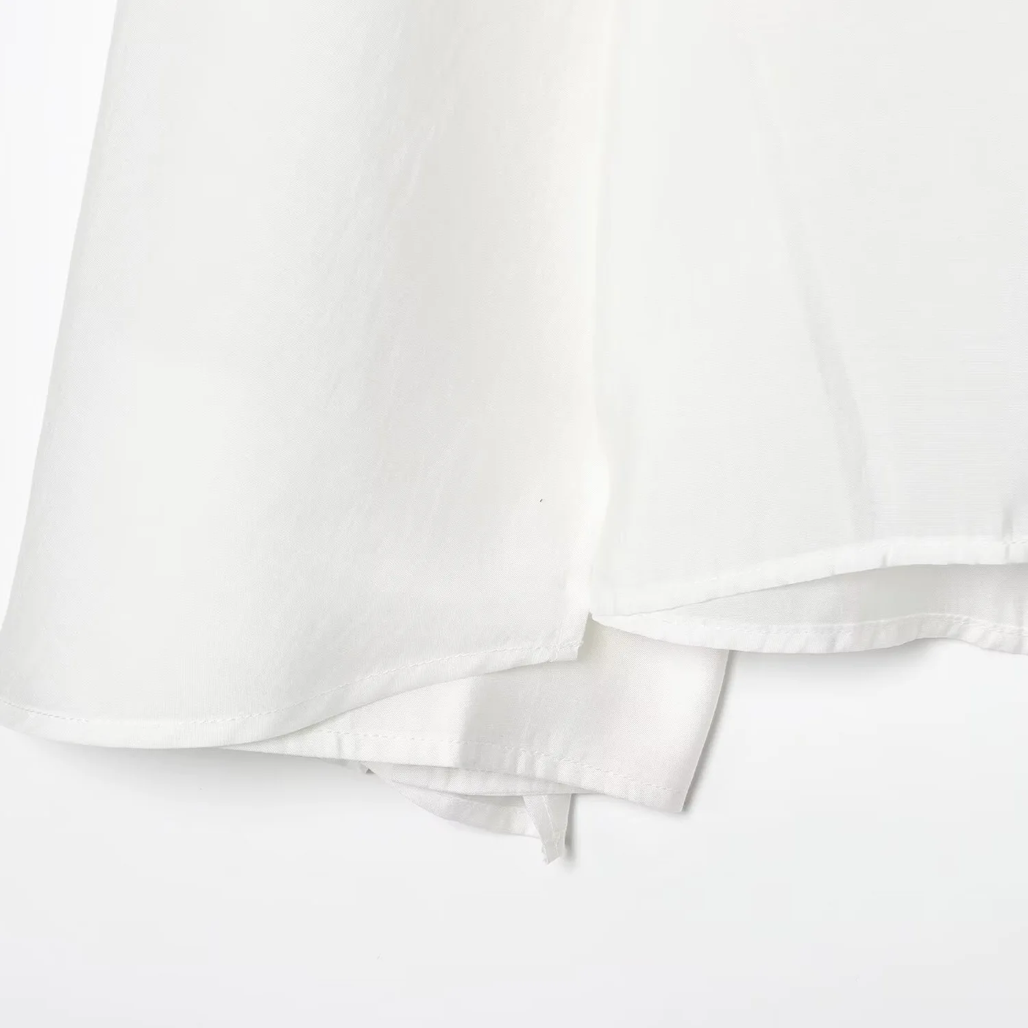 مجموعة الخريف الجديدة 2025 المرأة الفرنسية عبق نمط غير النظامية فضفاضة بلون سوينغ الرقبة طويلة الأكمام #5