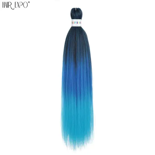 26Inch Easy Braids Hair Synthetic Colourful Pre Stretched Braiding Hair Extensions Jumbo Braids Ombre Yaki Long Straight Hair - Image 77