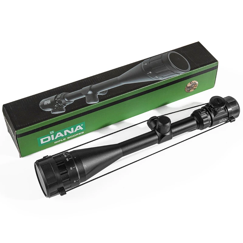 Imagem -06 - Diana 624x50 Aoe Táticas Rifle Scope Verde Vermelho Dot Luz Sniper Engrenagem Caça Visão Óptica Spotting Scope para Rifle Caça