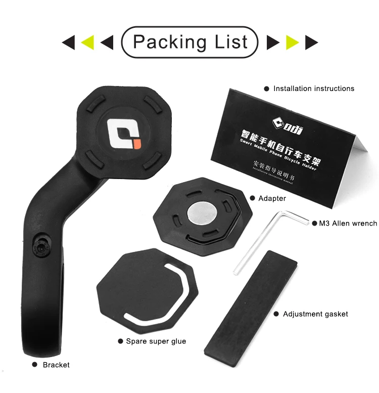 ODI PH-01 Magnetische Reiten Telefon Halter Quick Release Motorrad Fahrrad Halterung für MTB/Rennrad Navigation Allgemeine Telefon Ho – Detail 13