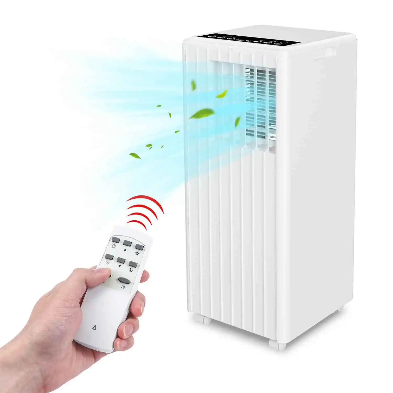 Aire acondicionado portátil personalizable 8000 BTU para habitaciones de hasta 350 pies cuadrados. (15x20 pies2), entrada compacta 3 en 1