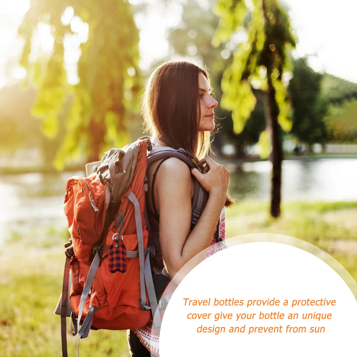 

3Sets Portable Spray Bottle Storage Case Durable Protective Cover with Key Ring Small Size Hand Lotion Holder Outdoor