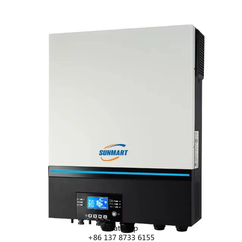 SUNMART 8KW 11KW 6KW MPPT Controller Removable Display 48V 10KW Grid AC String Inverter Hybrid Solar Power Inverters