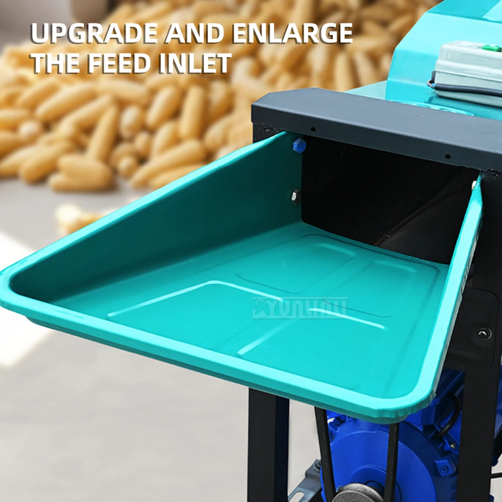 ماكينة درس الذرة الكهربائية أوتوماتيكية بالكامل أسطوانة مزدوجة منزلية صغيرة