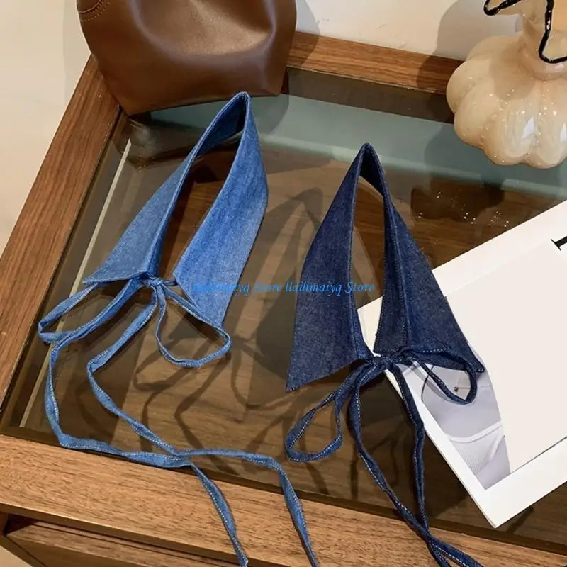 

573B Denims Detachable Collar Unisex Fashion Collar Luxurious Sweater Collar for Everyday Use