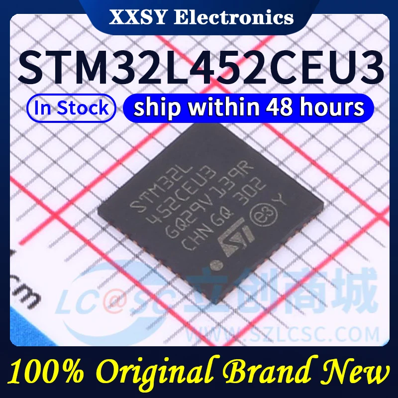 STM32L452CEU6 STM32L452CCU6 STM32L452RET6 STM32L452RCT6 STM32L452VET6 STM32L452VCT6 STM32L452REY6 Alta qualidade 100% Original Novo