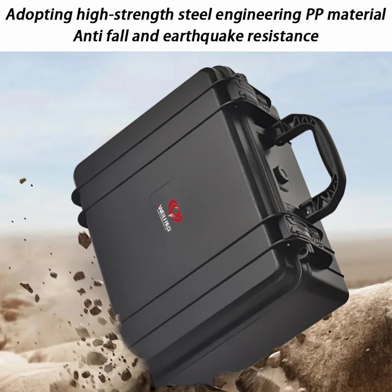 Hard PP Thickened Tool Case Storage Organizing Hardware Boxes Waterproof Empty Suitcase Tools Electronic Instrument Tool Case