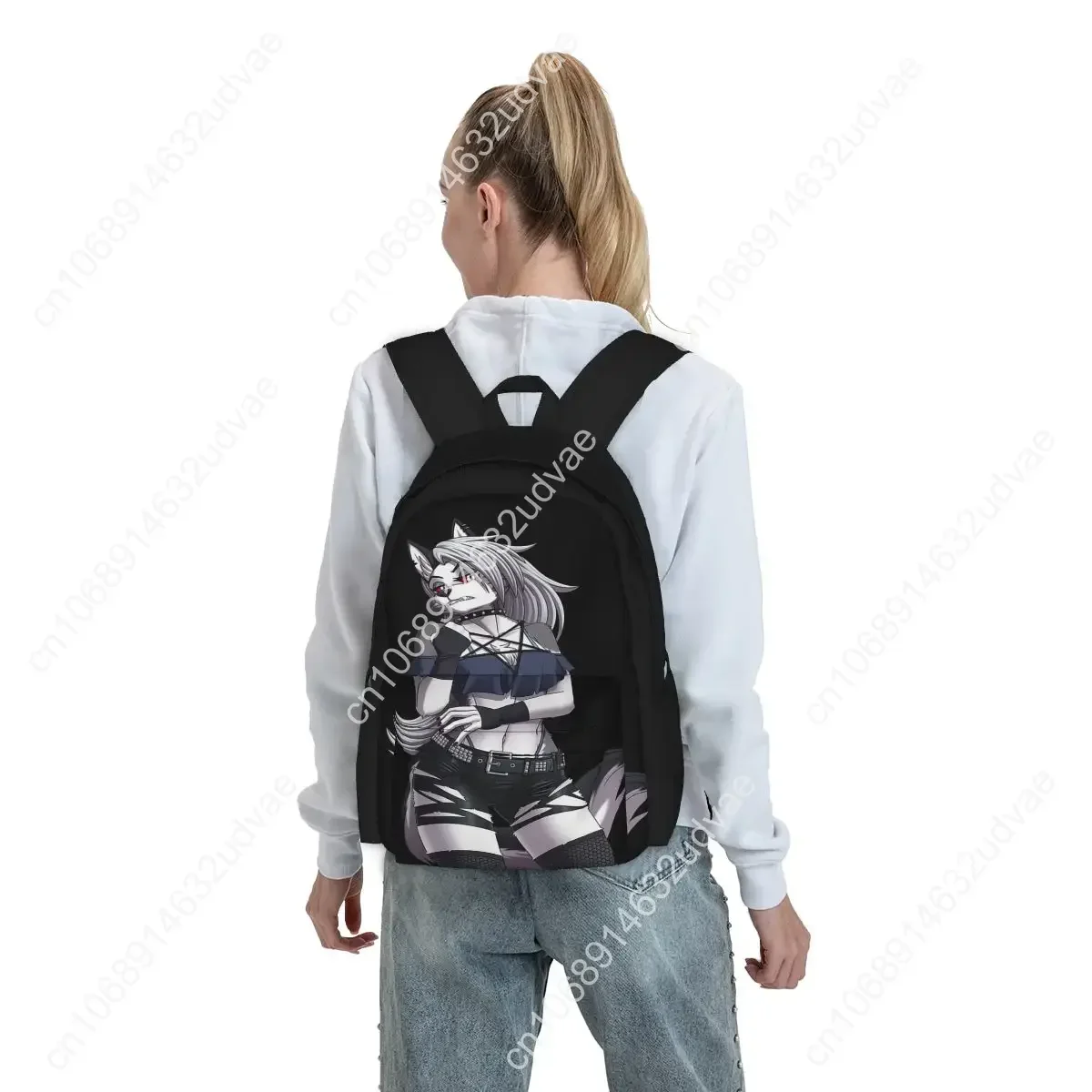 Helluva Boss Loona Backpacks Boys Girls Bookbag Children School Bags Cartoon Travel Rucksack Shoulder Bag Large Capacity