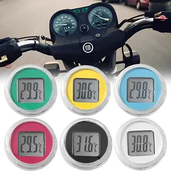 Mini relógios à prova d'água para motocicleta, relógio pegajoso com display digital para decoração de motocicleta, acessórios para carro