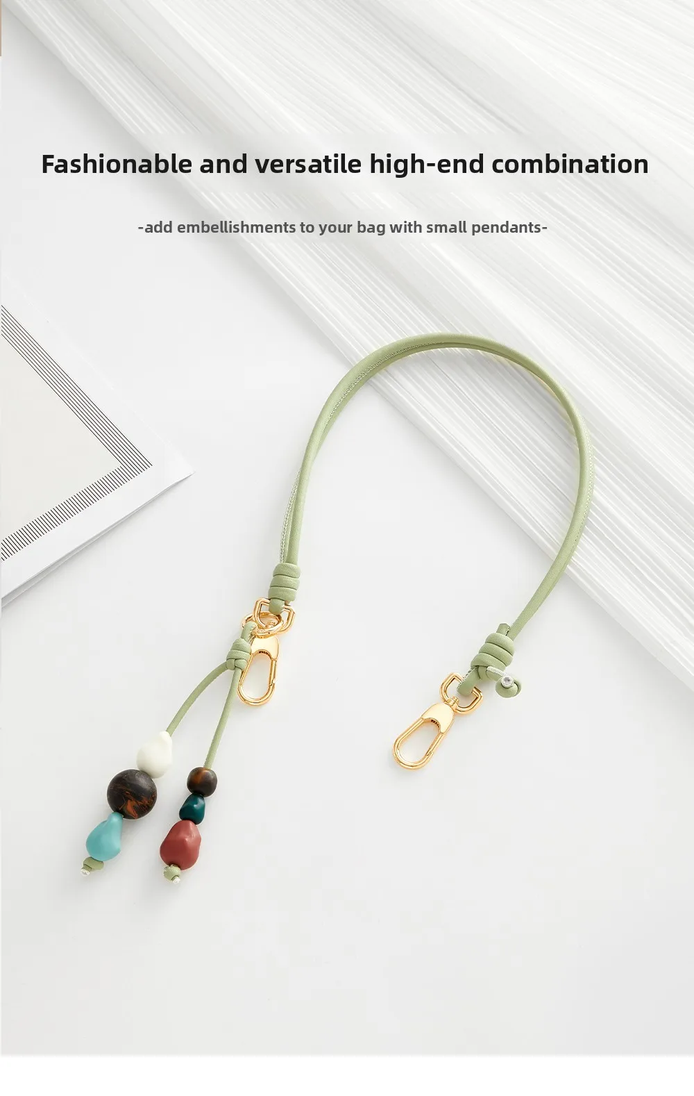 Straw Bag Beaded Shoulder Strap For Longchamp Mini Durable Fashion Gift Good Quality Bag Modification Bag Accessories
