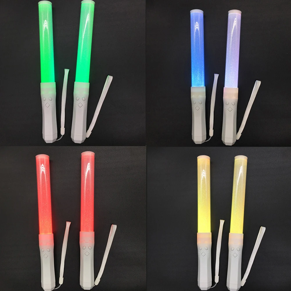

15 Colors Party Concert Flash Stick Luminous Stick Glowing Lamp Cheering Toys Party Supplies Concert Props for Stage Without Bat