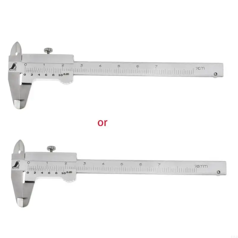 2025 NUOVO MINI VERNIER CALIPER 0-70 mm Machinista metrica inossidabile tascabile inossidabile