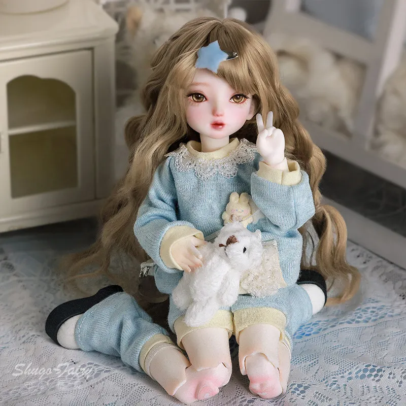 New Hot Joint Movable 1/6 Electronic Pet Bjd Cute Winter Little Girl Daily Style Anime Figures Collect Kawaii Model Gift Toy