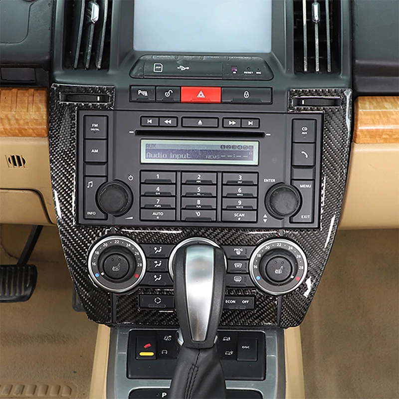 For Land Rover Freelander 2 2007-2012 Soft Carbon Fiber Car Air Conditioning Adjustment Panel Frame Trim Sticker Accessories - view 3