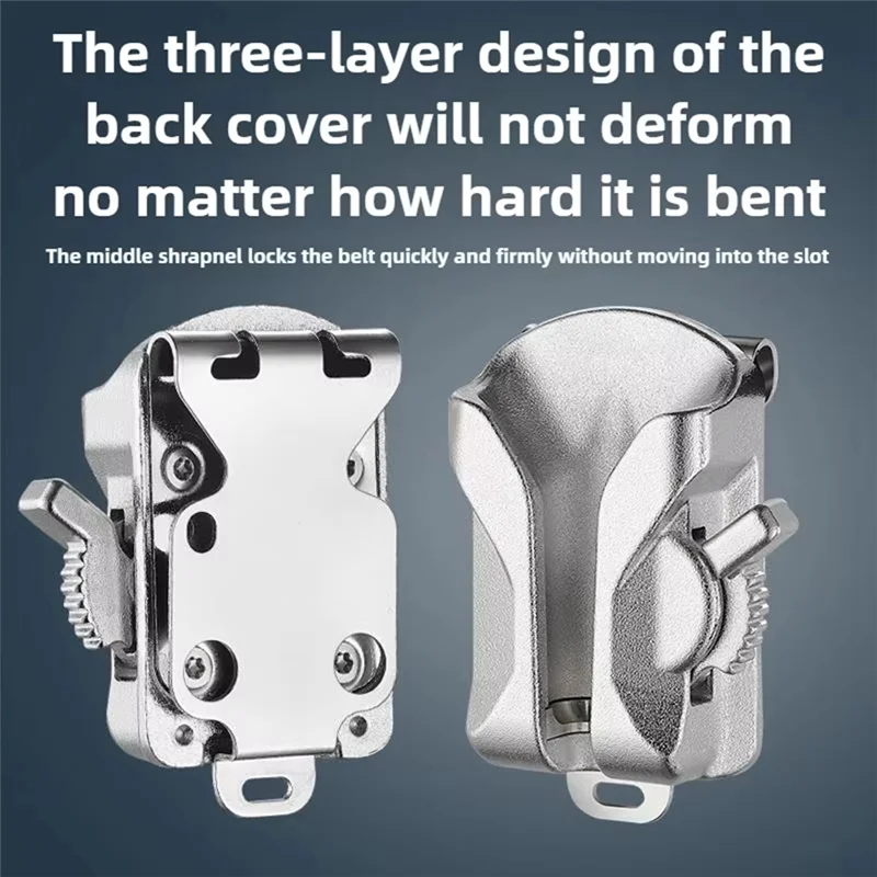 Abrb-bloqueio duplo 10mm junta esférica para ferramentas elétricas profissional gancho de suspensão rápida para ferramentas de carpintaria de madeira fivela de cintura