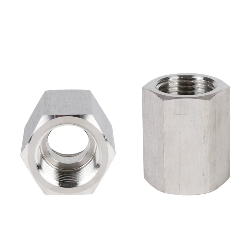 1/8 "1/4" 3/8 "1/2" BSP NPT perempuan Hex Coupler Coupling 304 pipa Stainless Steel Fitting Adatper tekanan tinggi