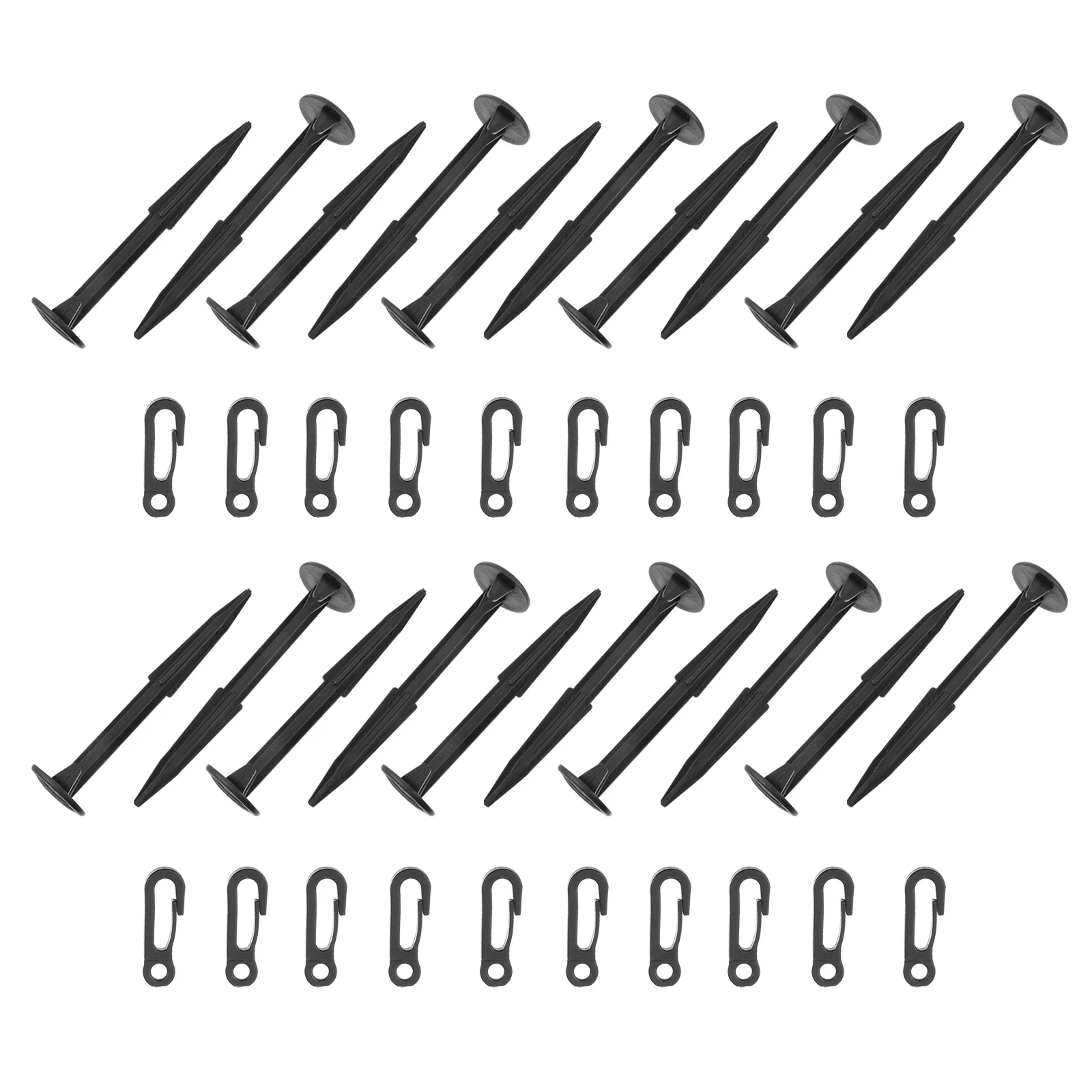 20 Pcs Nail The Ground Inflatable Spikes Camping Tent Stakes Toy Accessories Replacement Plastic Yard