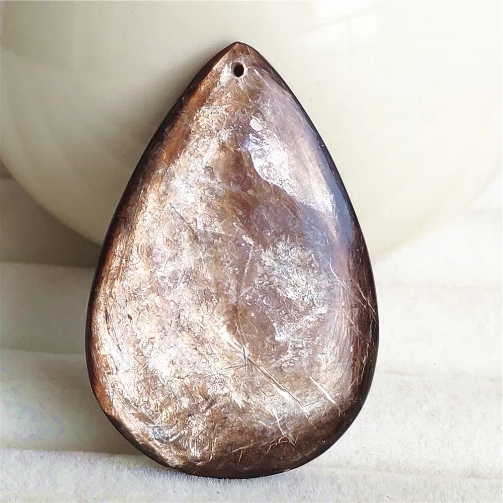 Natural Black Lepidolite Quartz Tourmaline Pendant Necklace Flash For Woman Men Fashion Water Drop Fashion Jewelry AAAAAA