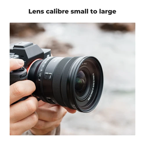 Imagen 2 del producto K & F Concept-anillo adaptador de filtro de aluminio de grado aeronáutico, 2 paquetes de paño de limpieza, anillo de lente para filtro de lentes ND CPL UV