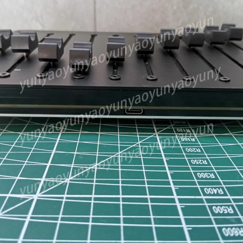 USB Type C 10 Channel MIDI Controller Faders Customizable CC Messages for DAW Software Music Creation