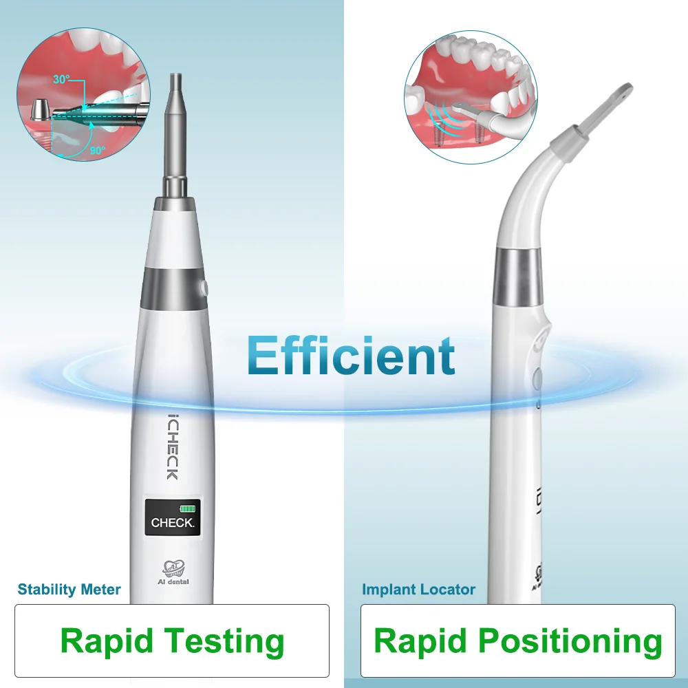 AI Dental Implant Stability Meter IST Test Measuring Device ICHECK+ID1 Implant Locator Detector Kit for Implant Screw Measuring