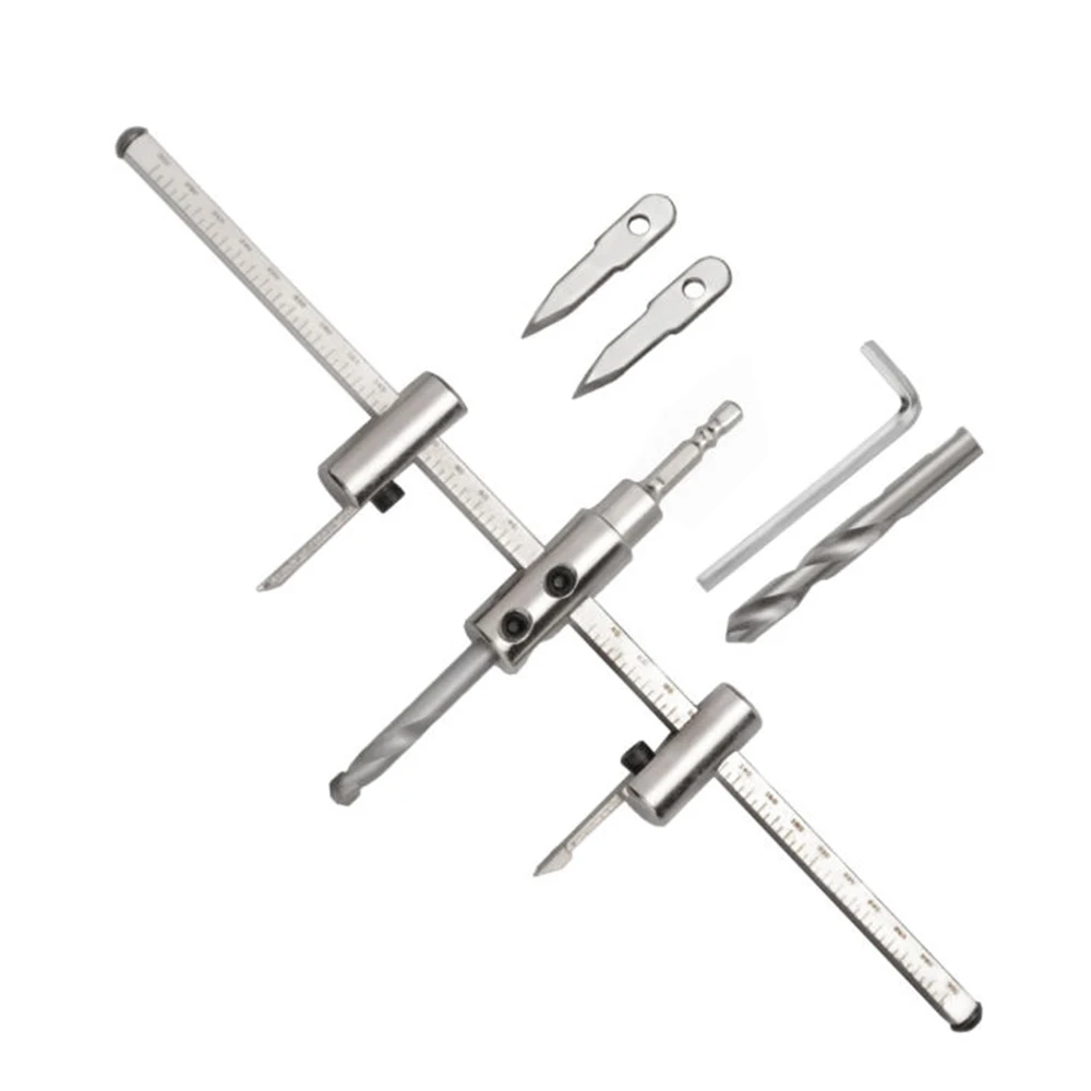 Abridor de agujeros ajustable tipo avión, tubo de sonido con mango máximo de 6,35mm, tablero de yeso ligero, aleación de techo, taladro para carpintería, 1 unidad