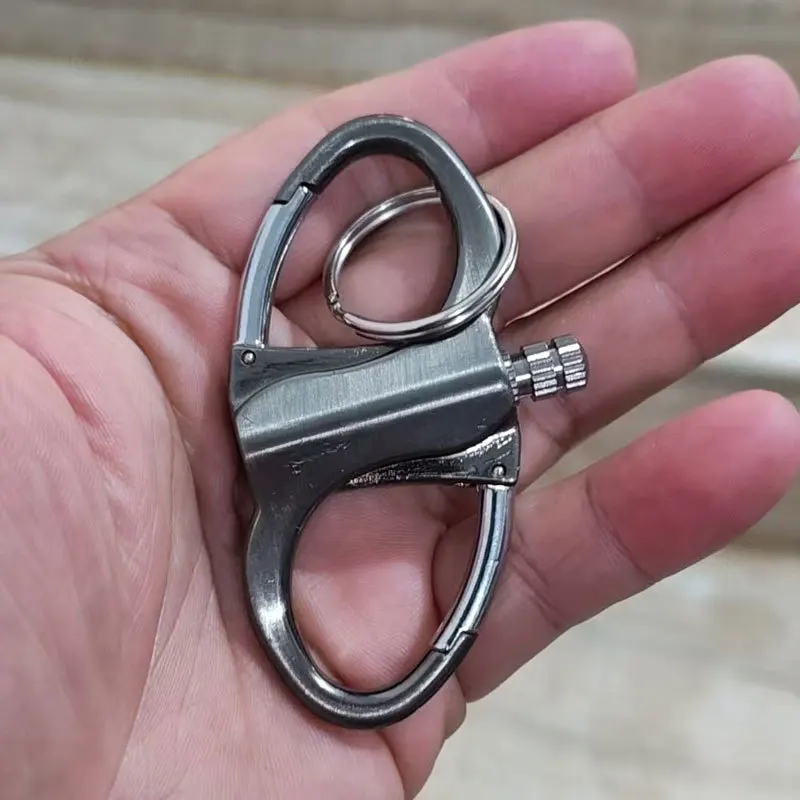 Portable Pendant Carabiner Keychain Multifunctional Metal Oil Ten Thousand Times Matches Creative Personality Outdoor Windproof