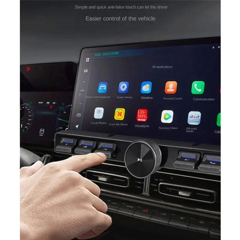 Wireless 7 Keys LED Car Controller Volume Adjuster Remote Control For Multimedia Navigation Player Answer
