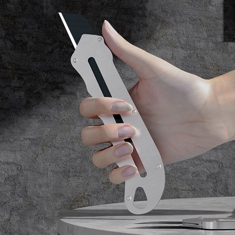 1 قطعة سكّين متعدّد الاستخدامات المعدنية 10 قطعة 18 مللي متر شفرات سكين جيب قطع ورقة هدم اكسبرس سكين متعدد الوظائف الفن سكين HY-180 #6