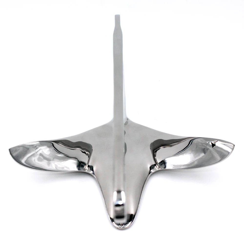 316 Stainless Steel Bruce Anchor for Marine Boat & Kayak 8kg with Polishing Accessory 4