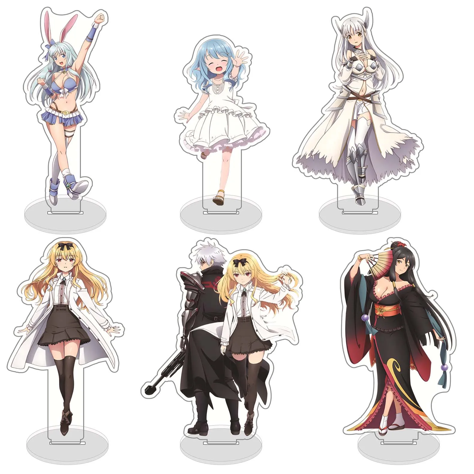 Anime Arifureta Shokugyou De Sekai Saikyou 15cm Acrylic Stand Desktop Decoration Nagumo Hajime Yue Collection Accessories Orname