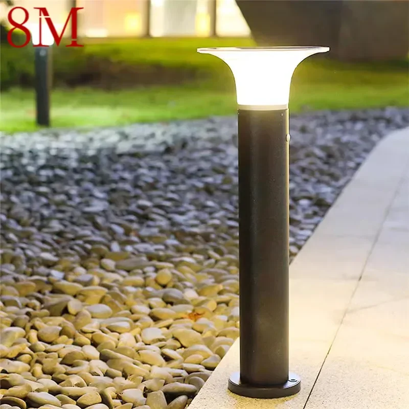 

8M Contemporary Outdoor Solar Lawn Lamp LED Waterproof Villa Garden Courtyard District Residential Quarters Lawn Lamp